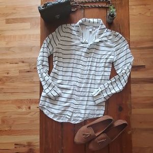 Black & white Shilla Brand Button Up